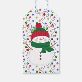 Glad Jul Tomte Present Gift Tag Presentetikett