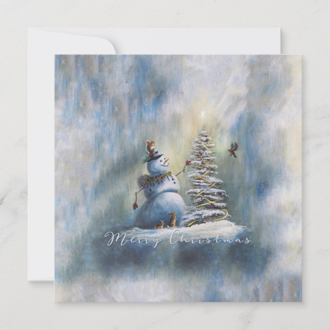 Glad Jul Tomte Ruta 13,3 cm Tack Kort (Framsida)
