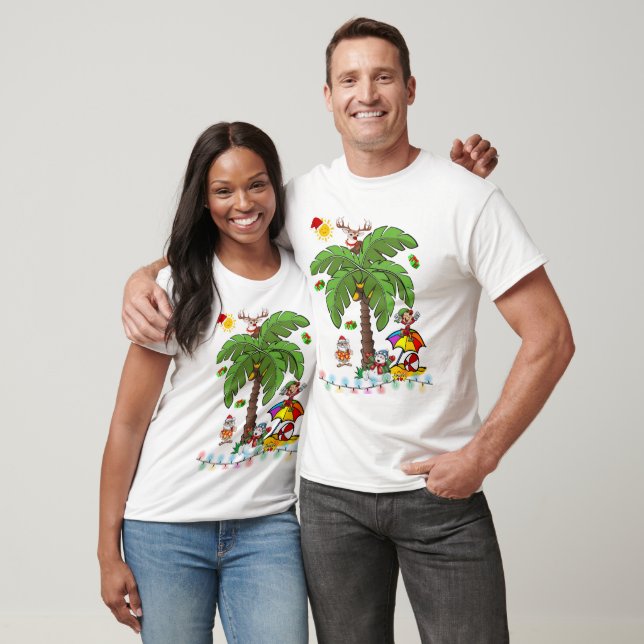 Glad jul Tomte Strandlekbarnfest T-Shirt (Unisex)