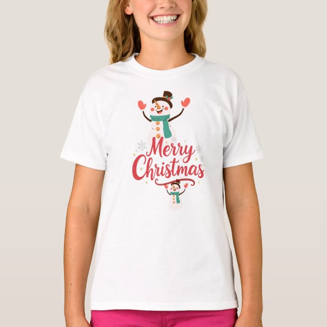 Glad Jul Tomte  T Shirt (Framsida)