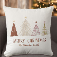 Glad jul Träd Jul Anpassad Familj Hem