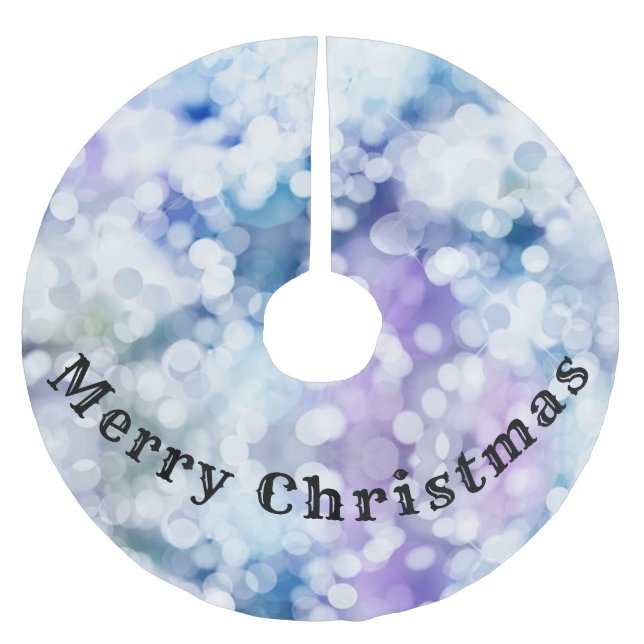 Glad jul trädskört julgransmatta borstad polyester (Framsidan)