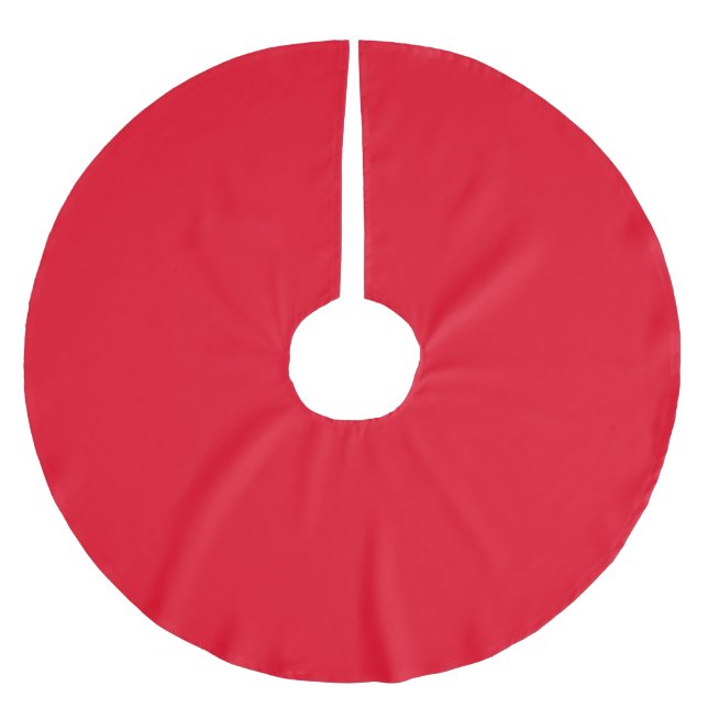 Glad jul trädskört röd julgransmatta borstad polyester (Framsidan)