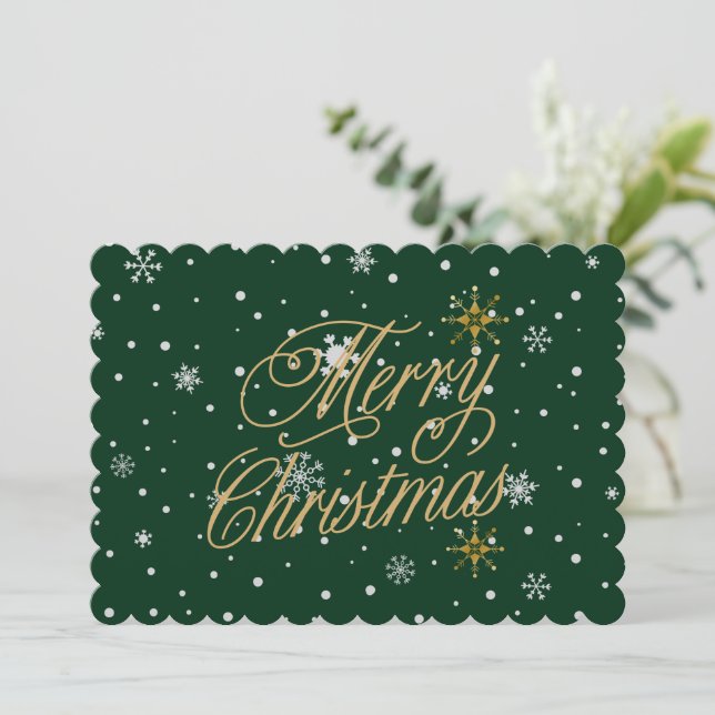 Glad jul Trendig högtid Julkort (Stående Fram)