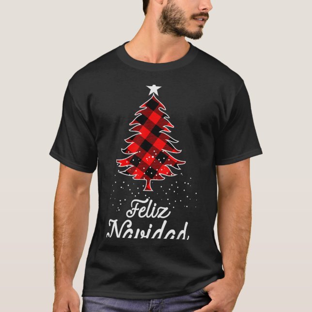 Glad jul Tröjor Familj - Julträd Buff (Framsida)