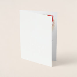 Glad Jul Typografi Klassisk Sång, ZSG Folierat Kort