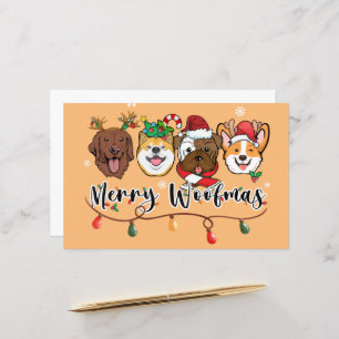 Glad Jul Typografi Scrapbookpapper