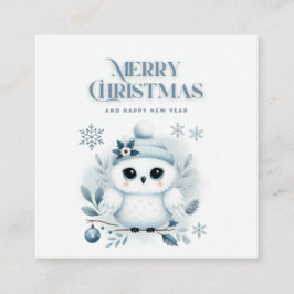 Glad jul Uggla Tilläggskort