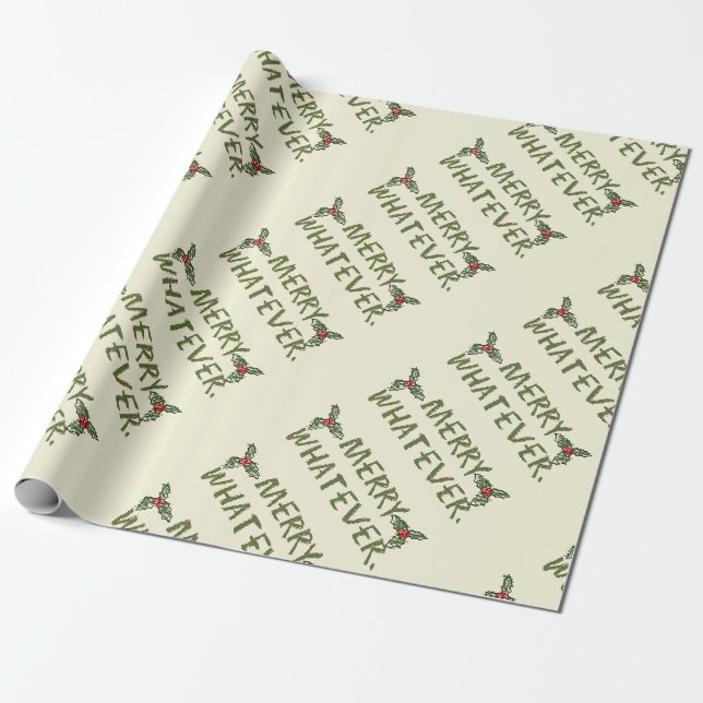 Glad jul vad som helst presentpapper (Utrullad)