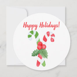 Glad jul! | Vattenfärg Kandestav Jul Julkort