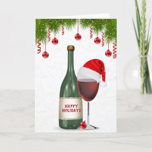 Glad Jul Vin Helgkort