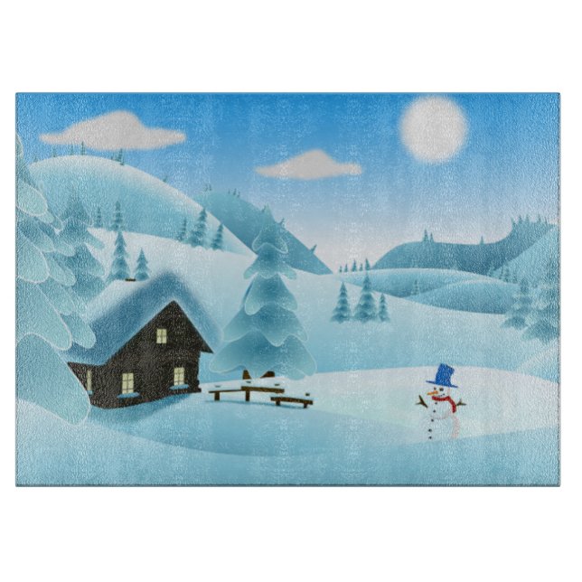 "GLAD JUL" VINTERLANDSKAP (Framsidan)