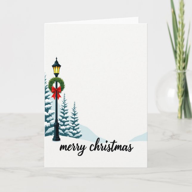 Glad jul Vintervärlighet Kort (Framsida)