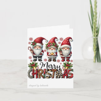 Glad jul vykort | Festivt hösthälsning