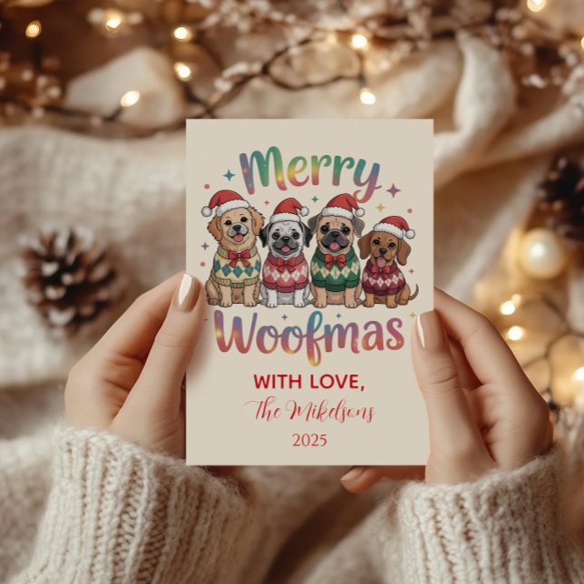 Glad Jul Woofmas Julkort (Skapare uppladdad)