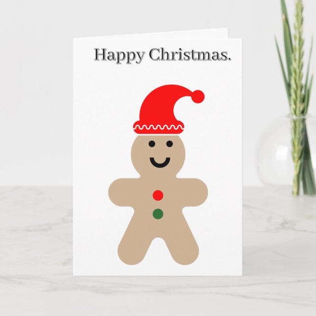 Glad julbakelse redigerbar jul kort (Framsida)
