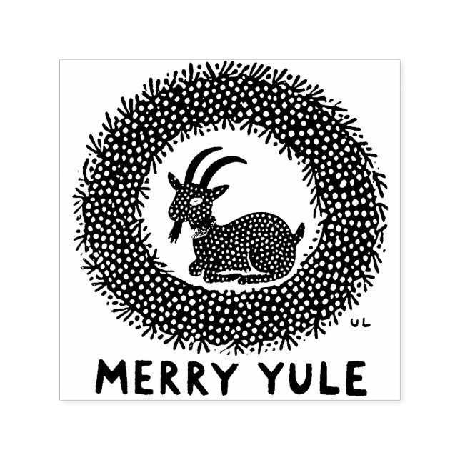 Glad Julbock Självfärgande Stämpel (Design)