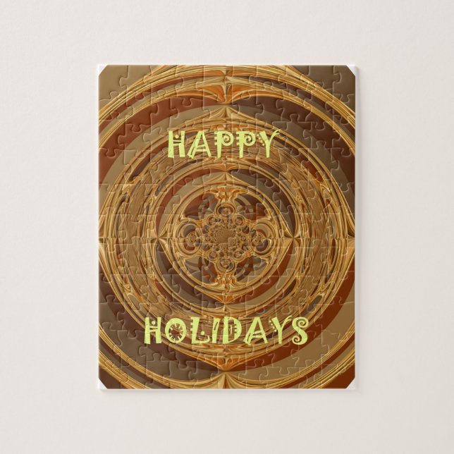 Glad julcirkel Art Print/Design Pussel (Vertikal)
