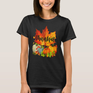 Glad juldag Höst Löv Mapleblad T Shirt