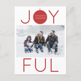 Glad juldfotografpostkort helg vykort