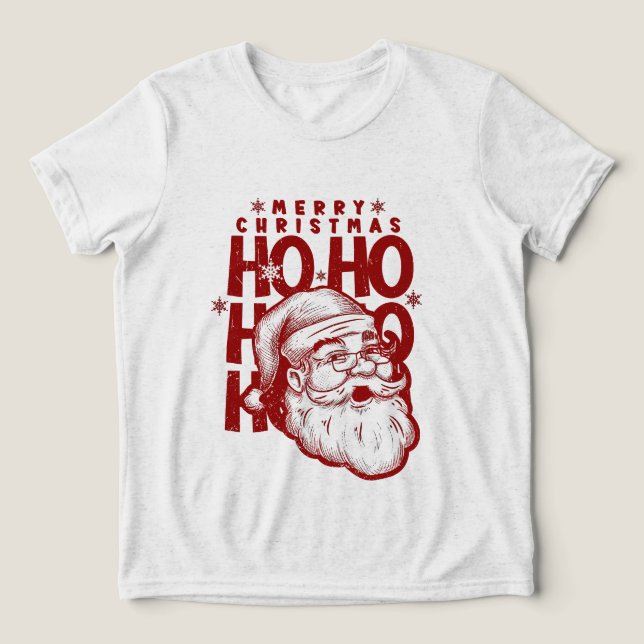 Glad julfarbror | Klassisk jultomte T Shirt (Design Framsida)