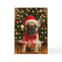 Glad Julfranska Bulldoggen Julkort