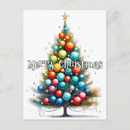 Glad julgran | God jul Vykort