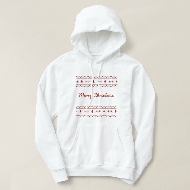 Glad julgran hoodie (Design framsida)