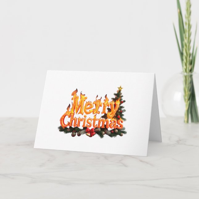 Glad julgran inbjudan (Framsida)