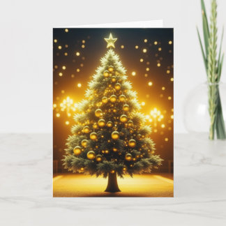 Glad julhälsningskort  kort