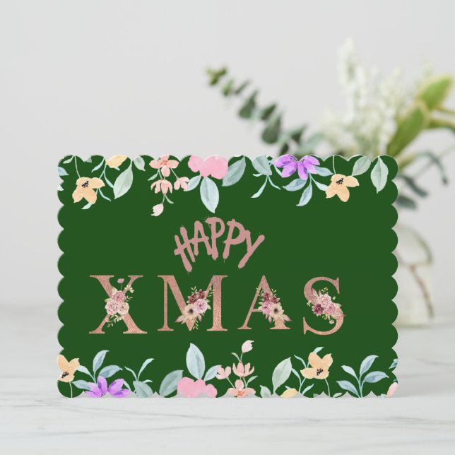 Glad julhelg  julkort (Stående Fram)