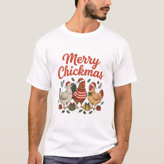 Glad Julhöna Kyckling Jul T Shirt