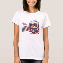 GLAD JULI 4 SJÄLVSTÄNDIGHETSDAGEN  T SHIRT