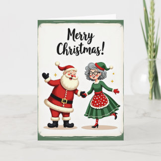 Glad julkort för par kort