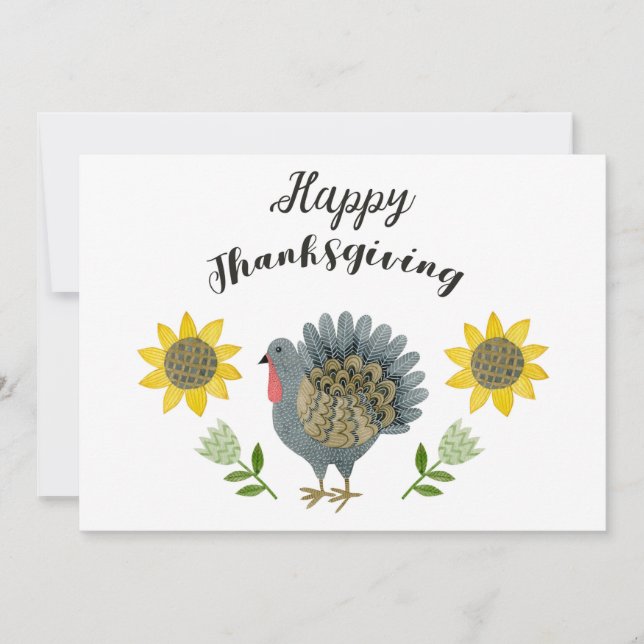 Glad julkort för Thanksgiving (Framsida)