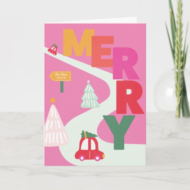 Glad julkort helgkort (Framsida)