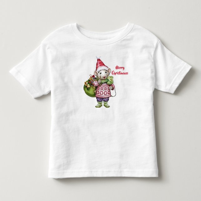 Glad Julmus Bebis T-Shirt (Framsida)