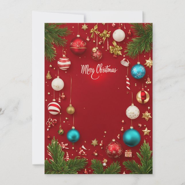 glad julskylt  inbjudningar (Framsida)