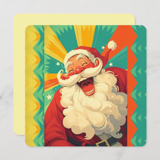 Glad jultomte kort (Fun Santa Claus Postcard!)
