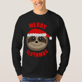 Glad jumper för julafton för Slothmas Slothjul T-shirt