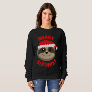 Glad jumper för tröja för Slothmas gullig Sloth