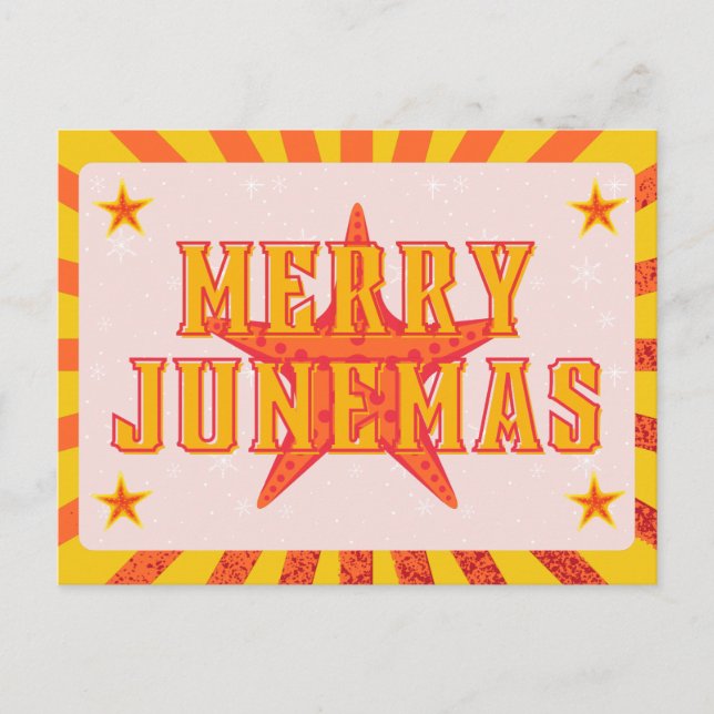 Glad Junemas Julkort Vykort (Framsida)