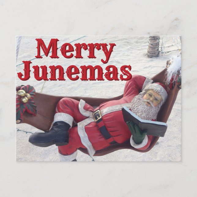 Glad Junemas Santa postkort Vykort (Framsida)