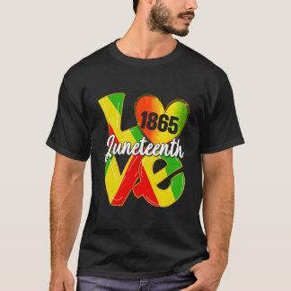 Glad Junenth Är Min Oberoendedag Fri Svart T Shirt