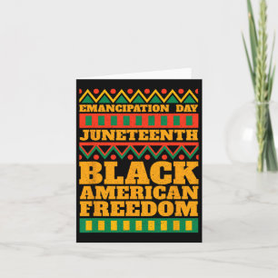 Glad Juneteenth 1865 Firar Emancipation Day B Kort
