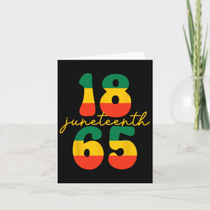 Glad Juneteenth Är Min Självständighetsdag Kid Sva Kort