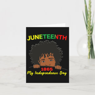 Glad Juneteenth-självständighet Tonåring Ungdom Af Kort