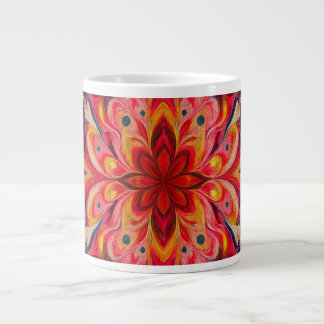 Glad Kalejdoskop Färg kaffemug Jumbo Mugg