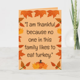 Glad kalkon dag (Version 3) Julkort  Helgkort