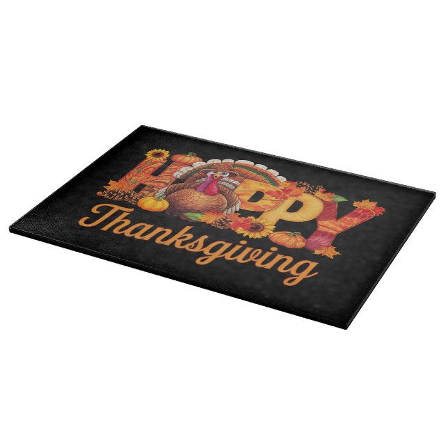 Glad kalkon på Thanksgiving hösten (Hörn)